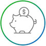 Icon of a piggybank